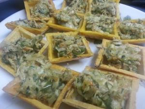 Canapes with Chicken Filling